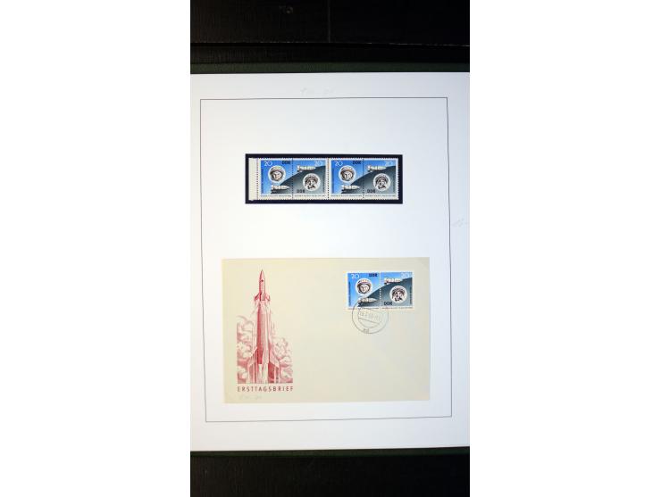 1945/90, postfrische und etwas gestempelte Sammlung mit FDC, dabei SBZ Mi.-Nr. Bl.1X, 4, 5X (2), 5Y (2), 5S, 6 (4), DDR Bl.7 