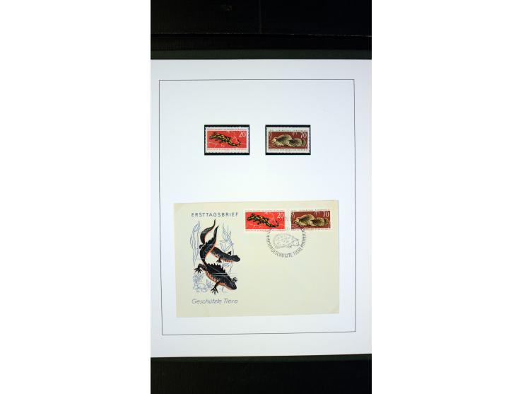 1945/90, postfrische und etwas gestempelte Sammlung mit FDC, dabei SBZ Mi.-Nr. Bl.1X, 4, 5X (2), 5Y (2), 5S, 6 (4), DDR Bl.7 