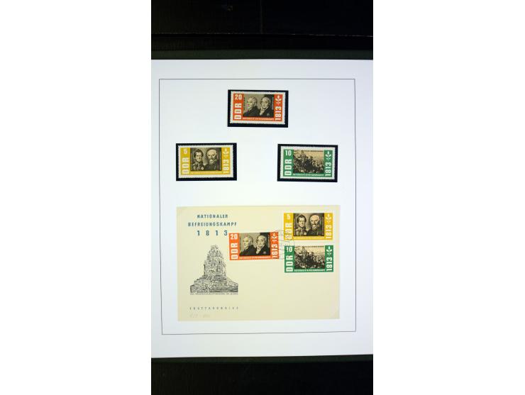 1945/90, postfrische und etwas gestempelte Sammlung mit FDC, dabei SBZ Mi.-Nr. Bl.1X, 4, 5X (2), 5Y (2), 5S, 6 (4), DDR Bl.7 