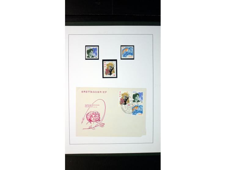 1945/90, postfrische und etwas gestempelte Sammlung mit FDC, dabei SBZ Mi.-Nr. Bl.1X, 4, 5X (2), 5Y (2), 5S, 6 (4), DDR Bl.7 