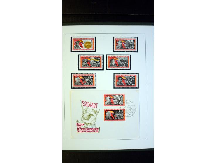1945/90, postfrische und etwas gestempelte Sammlung mit FDC, dabei SBZ Mi.-Nr. Bl.1X, 4, 5X (2), 5Y (2), 5S, 6 (4), DDR Bl.7 