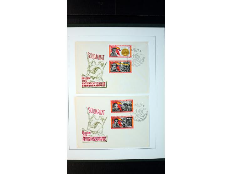 1945/90, postfrische und etwas gestempelte Sammlung mit FDC, dabei SBZ Mi.-Nr. Bl.1X, 4, 5X (2), 5Y (2), 5S, 6 (4), DDR Bl.7 