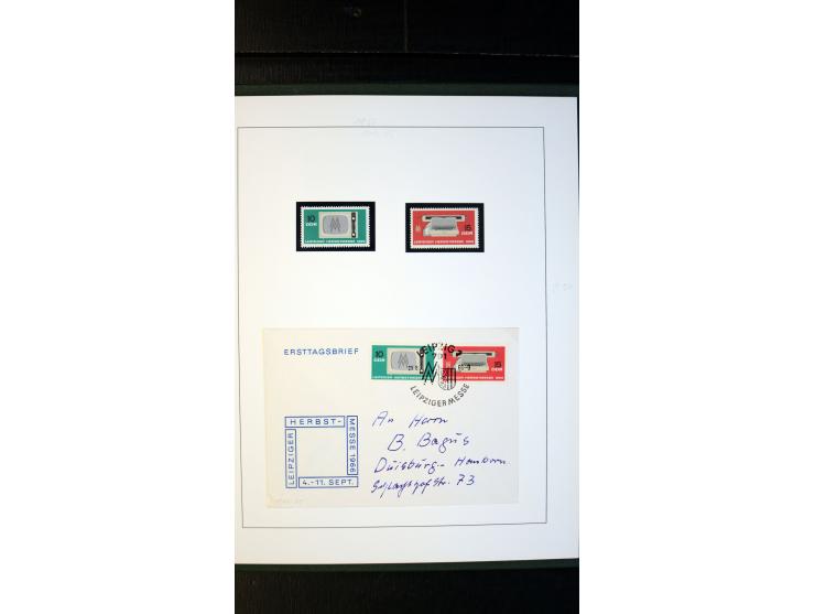 1945/90, postfrische und etwas gestempelte Sammlung mit FDC, dabei SBZ Mi.-Nr. Bl.1X, 4, 5X (2), 5Y (2), 5S, 6 (4), DDR Bl.7 