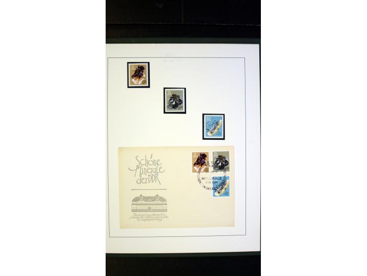 1945/90, postfrische und etwas gestempelte Sammlung mit FDC, dabei SBZ Mi.-Nr. Bl.1X, 4, 5X (2), 5Y (2), 5S, 6 (4), DDR Bl.7 