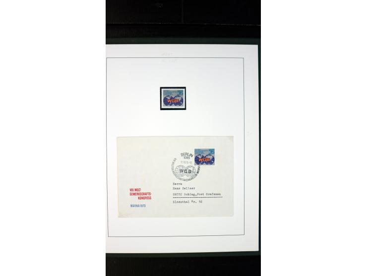 1945/90, postfrische und etwas gestempelte Sammlung mit FDC, dabei SBZ Mi.-Nr. Bl.1X, 4, 5X (2), 5Y (2), 5S, 6 (4), DDR Bl.7 