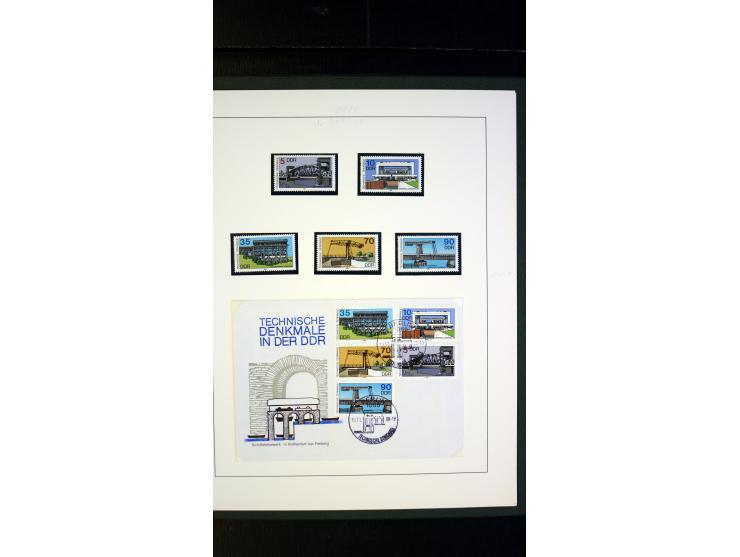 1945/90, postfrische und etwas gestempelte Sammlung mit FDC, dabei SBZ Mi.-Nr. Bl.1X, 4, 5X (2), 5Y (2), 5S, 6 (4), DDR Bl.7 