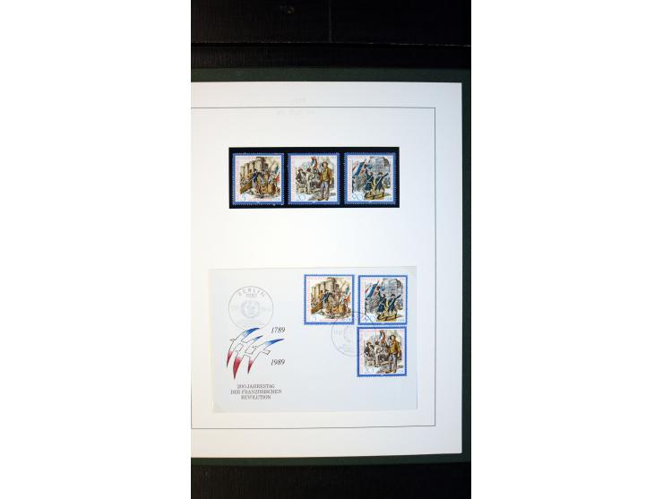 1945/90, postfrische und etwas gestempelte Sammlung mit FDC, dabei SBZ Mi.-Nr. Bl.1X, 4, 5X (2), 5Y (2), 5S, 6 (4), DDR Bl.7 