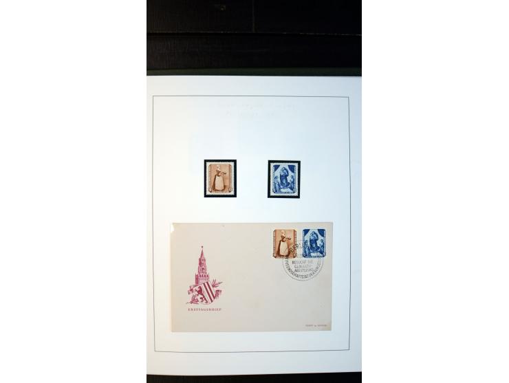 1945/90, postfrische und etwas gestempelte Sammlung mit FDC, dabei SBZ Mi.-Nr. Bl.1X, 4, 5X (2), 5Y (2), 5S, 6 (4), DDR Bl.7 