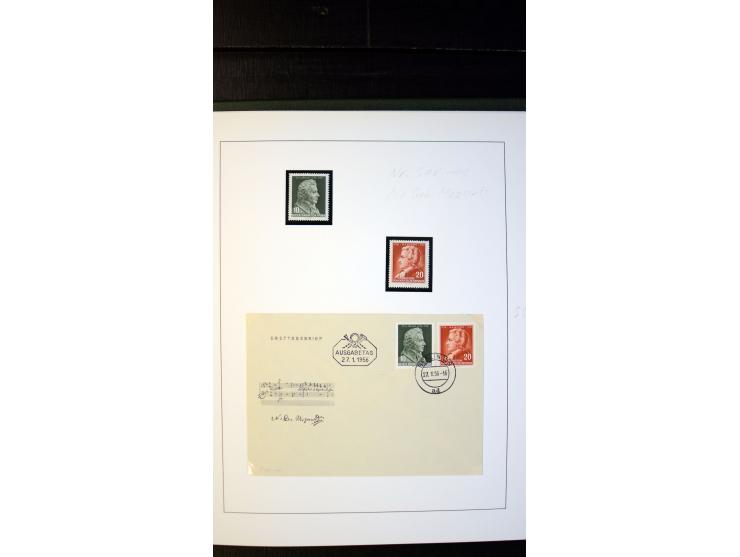 1945/90, postfrische und etwas gestempelte Sammlung mit FDC, dabei SBZ Mi.-Nr. Bl.1X, 4, 5X (2), 5Y (2), 5S, 6 (4), DDR Bl.7 