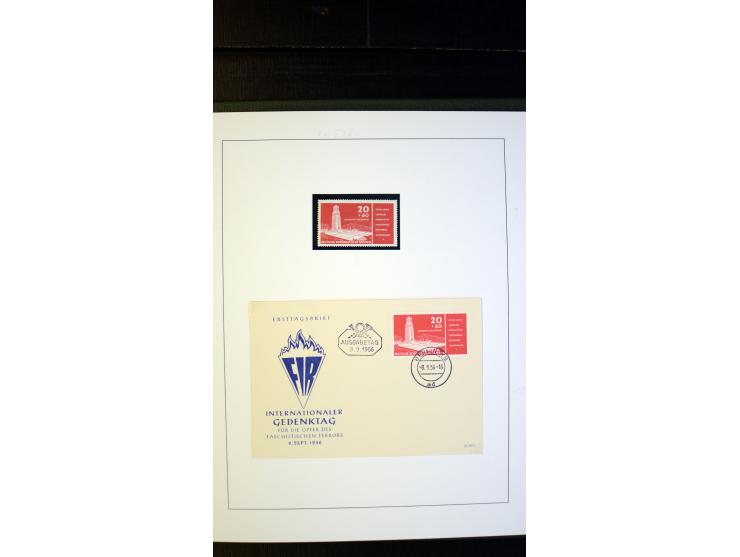 1945/90, postfrische und etwas gestempelte Sammlung mit FDC, dabei SBZ Mi.-Nr. Bl.1X, 4, 5X (2), 5Y (2), 5S, 6 (4), DDR Bl.7 