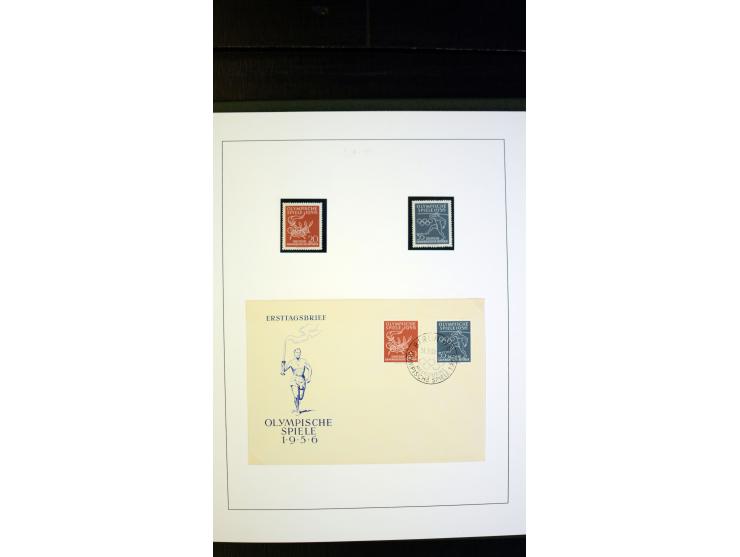 1945/90, postfrische und etwas gestempelte Sammlung mit FDC, dabei SBZ Mi.-Nr. Bl.1X, 4, 5X (2), 5Y (2), 5S, 6 (4), DDR Bl.7 