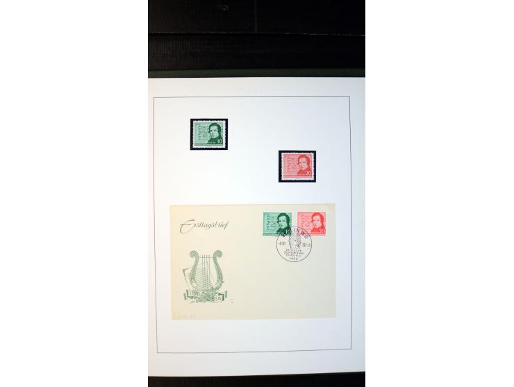 1945/90, postfrische und etwas gestempelte Sammlung mit FDC, dabei SBZ Mi.-Nr. Bl.1X, 4, 5X (2), 5Y (2), 5S, 6 (4), DDR Bl.7 