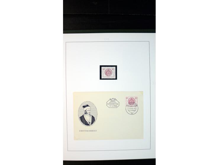 1945/90, postfrische und etwas gestempelte Sammlung mit FDC, dabei SBZ Mi.-Nr. Bl.1X, 4, 5X (2), 5Y (2), 5S, 6 (4), DDR Bl.7 