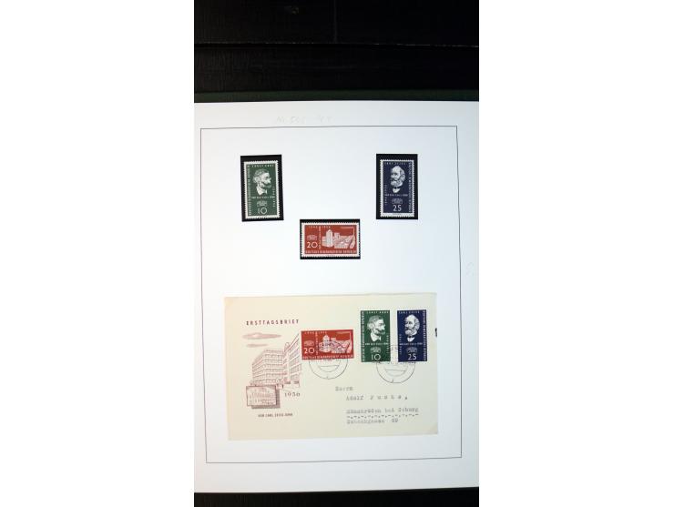 1945/90, postfrische und etwas gestempelte Sammlung mit FDC, dabei SBZ Mi.-Nr. Bl.1X, 4, 5X (2), 5Y (2), 5S, 6 (4), DDR Bl.7 
