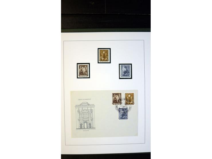 1945/90, postfrische und etwas gestempelte Sammlung mit FDC, dabei SBZ Mi.-Nr. Bl.1X, 4, 5X (2), 5Y (2), 5S, 6 (4), DDR Bl.7 