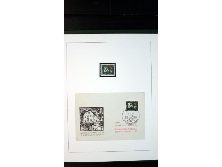 1945/90, postfrische und etwas gestempelte Sammlung mit FDC, dabei SBZ Mi.-Nr. Bl.1X, 4, 5X (2), 5Y (2), 5S, 6 (4), DDR Bl.7 