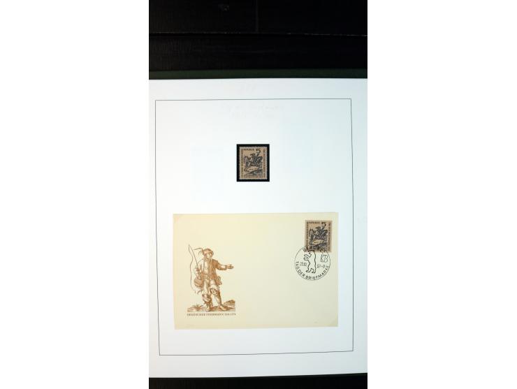 1945/90, postfrische und etwas gestempelte Sammlung mit FDC, dabei SBZ Mi.-Nr. Bl.1X, 4, 5X (2), 5Y (2), 5S, 6 (4), DDR Bl.7 