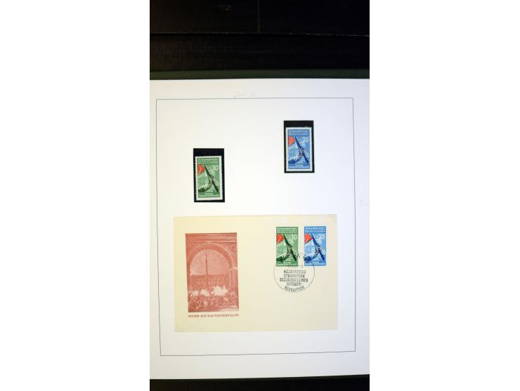 1945/90, postfrische und etwas gestempelte Sammlung mit FDC, dabei SBZ Mi.-Nr. Bl.1X, 4, 5X (2), 5Y (2), 5S, 6 (4), DDR Bl.7 