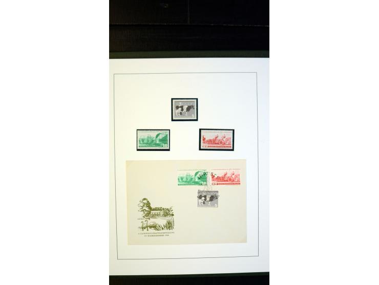 1945/90, postfrische und etwas gestempelte Sammlung mit FDC, dabei SBZ Mi.-Nr. Bl.1X, 4, 5X (2), 5Y (2), 5S, 6 (4), DDR Bl.7 