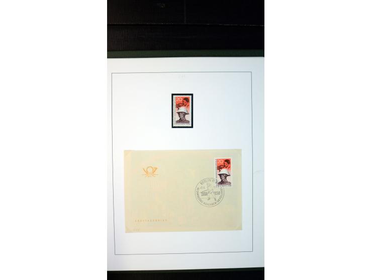 1945/90, postfrische und etwas gestempelte Sammlung mit FDC, dabei SBZ Mi.-Nr. Bl.1X, 4, 5X (2), 5Y (2), 5S, 6 (4), DDR Bl.7 