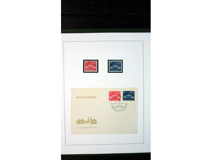 1945/90, postfrische und etwas gestempelte Sammlung mit FDC, dabei SBZ Mi.-Nr. Bl.1X, 4, 5X (2), 5Y (2), 5S, 6 (4), DDR Bl.7 
