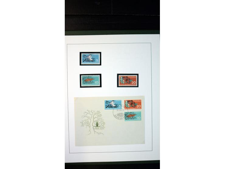 1945/90, postfrische und etwas gestempelte Sammlung mit FDC, dabei SBZ Mi.-Nr. Bl.1X, 4, 5X (2), 5Y (2), 5S, 6 (4), DDR Bl.7 