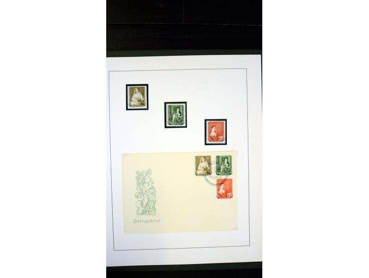 1945/90, postfrische und etwas gestempelte Sammlung mit FDC, dabei SBZ Mi.-Nr. Bl.1X, 4, 5X (2), 5Y (2), 5S, 6 (4), DDR Bl.7 