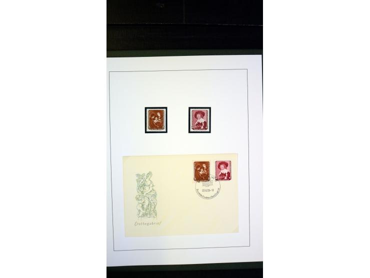1945/90, postfrische und etwas gestempelte Sammlung mit FDC, dabei SBZ Mi.-Nr. Bl.1X, 4, 5X (2), 5Y (2), 5S, 6 (4), DDR Bl.7 