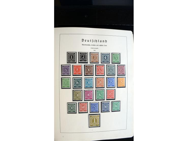1945/61, ungebrauchte/postfrische und gestempelte Sammlung ab SBZ mit besseren Werten dabei Mi.-Nr. 8y, BIa, Block 1t, Block 