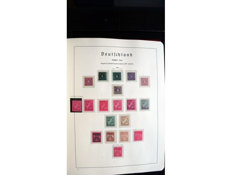 1945/61, ungebrauchte/postfrische und gestempelte Sammlung ab SBZ mit besseren Werten dabei Mi.-Nr. 8y, BIa, Block 1t, Block 