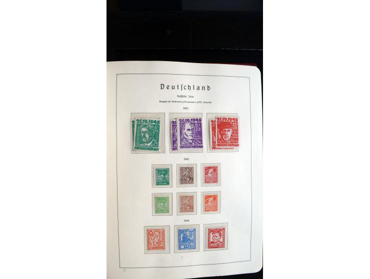 1945/61, ungebrauchte/postfrische und gestempelte Sammlung ab SBZ mit besseren Werten dabei Mi.-Nr. 8y, BIa, Block 1t, Block 