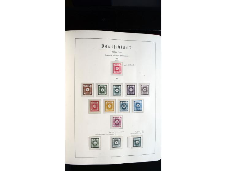1945/61, ungebrauchte/postfrische und gestempelte Sammlung ab SBZ mit besseren Werten dabei Mi.-Nr. 8y, BIa, Block 1t, Block 