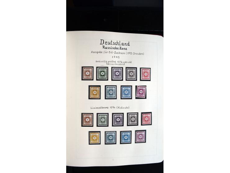 1945/61, ungebrauchte/postfrische und gestempelte Sammlung ab SBZ mit besseren Werten dabei Mi.-Nr. 8y, BIa, Block 1t, Block 