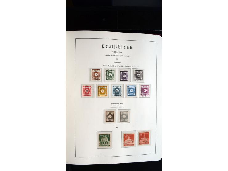 1945/61, ungebrauchte/postfrische und gestempelte Sammlung ab SBZ mit besseren Werten dabei Mi.-Nr. 8y, BIa, Block 1t, Block 