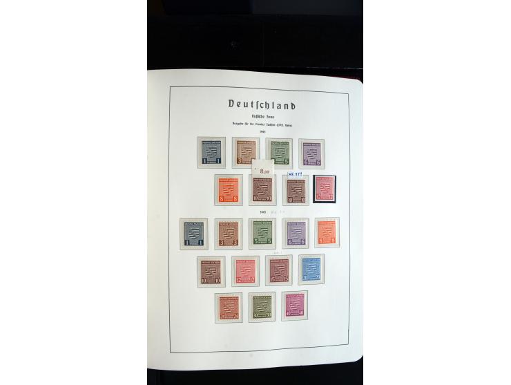 1945/61, ungebrauchte/postfrische und gestempelte Sammlung ab SBZ mit besseren Werten dabei Mi.-Nr. 8y, BIa, Block 1t, Block 