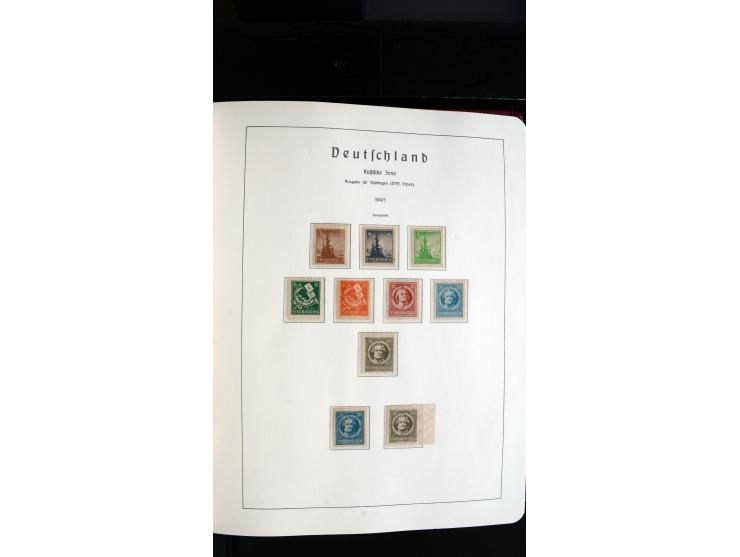 1945/61, ungebrauchte/postfrische und gestempelte Sammlung ab SBZ mit besseren Werten dabei Mi.-Nr. 8y, BIa, Block 1t, Block 