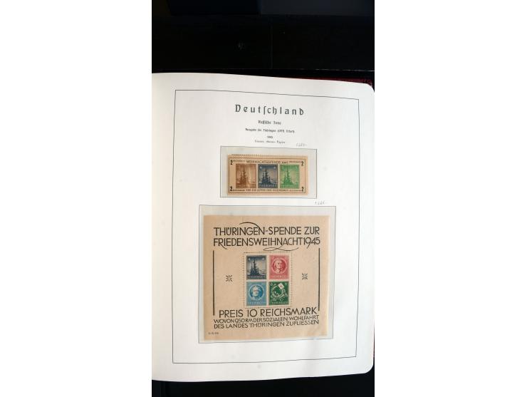1945/61, ungebrauchte/postfrische und gestempelte Sammlung ab SBZ mit besseren Werten dabei Mi.-Nr. 8y, BIa, Block 1t, Block 