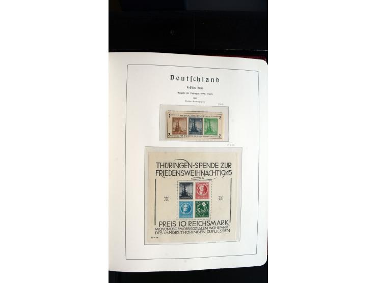 1945/61, ungebrauchte/postfrische und gestempelte Sammlung ab SBZ mit besseren Werten dabei Mi.-Nr. 8y, BIa, Block 1t, Block 