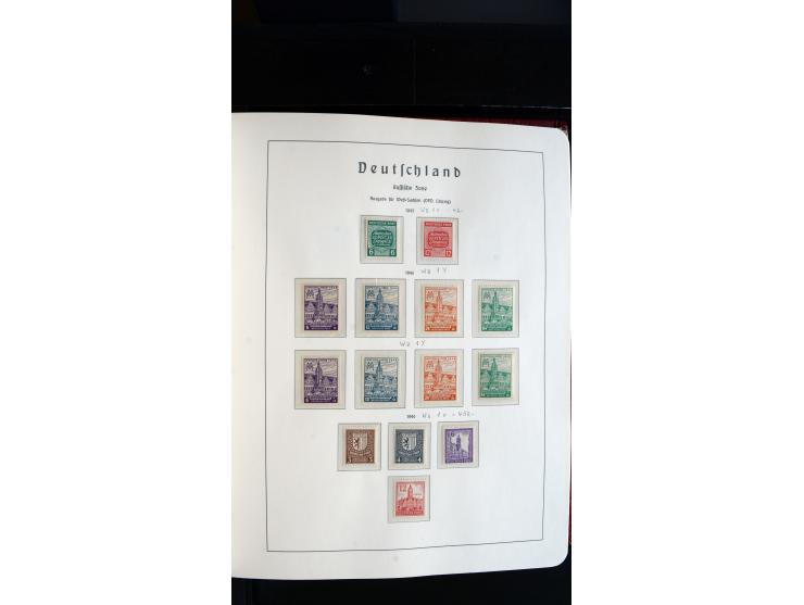 1945/61, ungebrauchte/postfrische und gestempelte Sammlung ab SBZ mit besseren Werten dabei Mi.-Nr. 8y, BIa, Block 1t, Block 