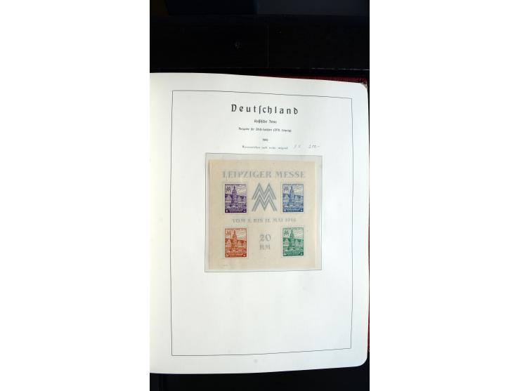 1945/61, ungebrauchte/postfrische und gestempelte Sammlung ab SBZ mit besseren Werten dabei Mi.-Nr. 8y, BIa, Block 1t, Block 