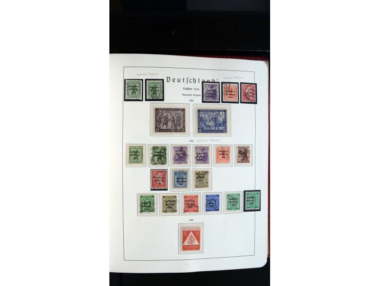 1945/61, ungebrauchte/postfrische und gestempelte Sammlung ab SBZ mit besseren Werten dabei Mi.-Nr. 8y, BIa, Block 1t, Block 
