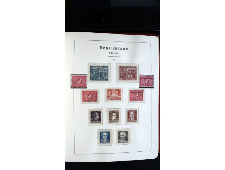 1945/61, ungebrauchte/postfrische und gestempelte Sammlung ab SBZ mit besseren Werten dabei Mi.-Nr. 8y, BIa, Block 1t, Block 