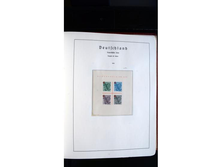 1945/61, ungebrauchte/postfrische und gestempelte Sammlung ab SBZ mit besseren Werten dabei Mi.-Nr. 8y, BIa, Block 1t, Block 