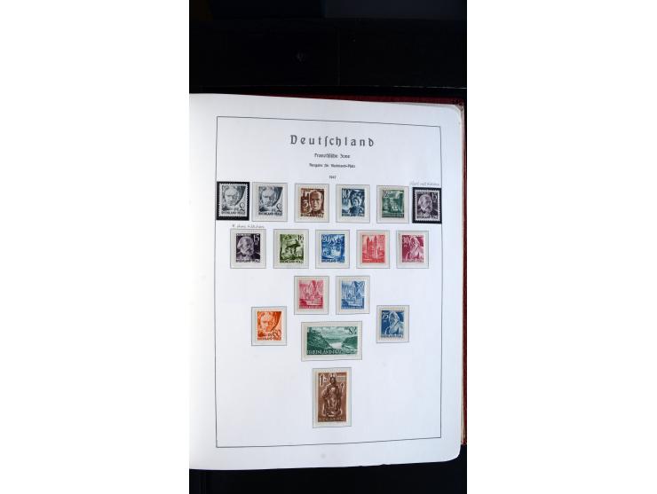 1945/61, ungebrauchte/postfrische und gestempelte Sammlung ab SBZ mit besseren Werten dabei Mi.-Nr. 8y, BIa, Block 1t, Block 