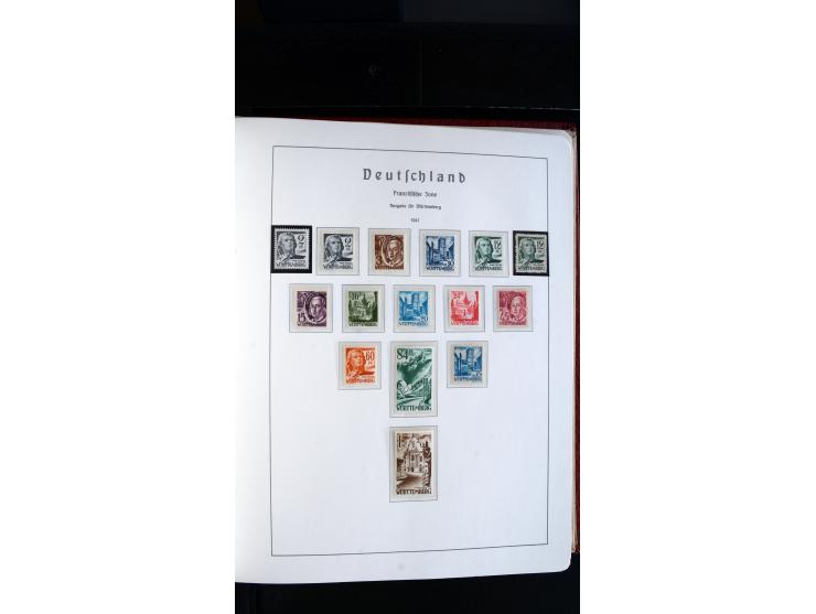 1945/61, ungebrauchte/postfrische und gestempelte Sammlung ab SBZ mit besseren Werten dabei Mi.-Nr. 8y, BIa, Block 1t, Block 