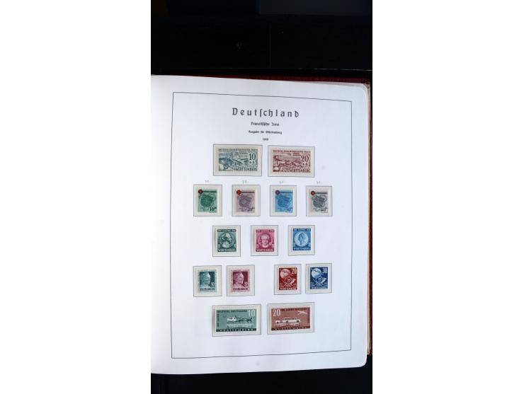 1945/61, ungebrauchte/postfrische und gestempelte Sammlung ab SBZ mit besseren Werten dabei Mi.-Nr. 8y, BIa, Block 1t, Block 