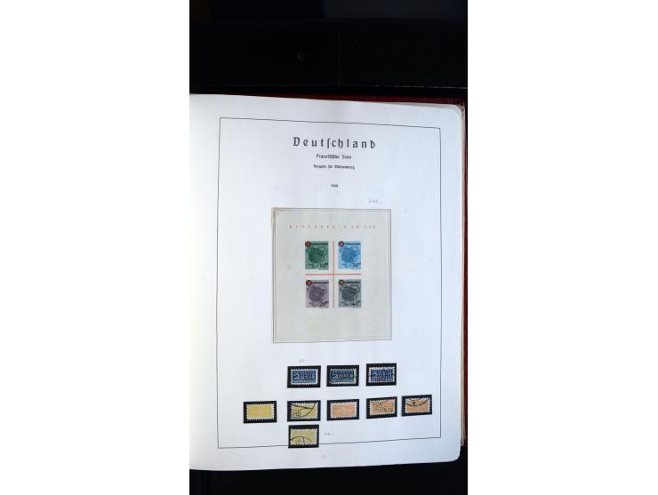 1945/61, ungebrauchte/postfrische und gestempelte Sammlung ab SBZ mit besseren Werten dabei Mi.-Nr. 8y, BIa, Block 1t, Block 