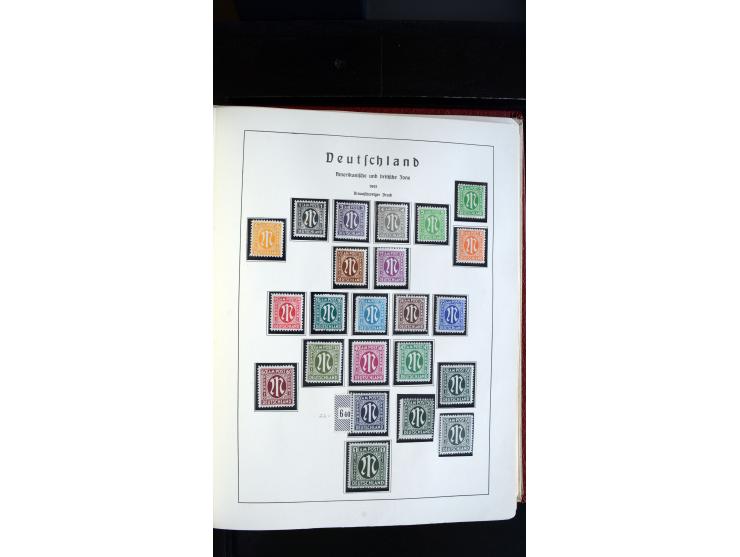 1945/61, ungebrauchte/postfrische und gestempelte Sammlung ab SBZ mit besseren Werten dabei Mi.-Nr. 8y, BIa, Block 1t, Block 
