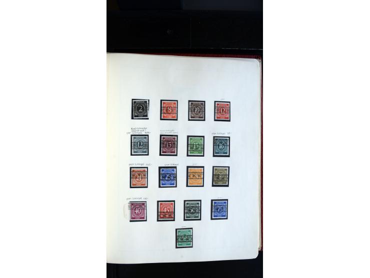 1945/61, ungebrauchte/postfrische und gestempelte Sammlung ab SBZ mit besseren Werten dabei Mi.-Nr. 8y, BIa, Block 1t, Block 