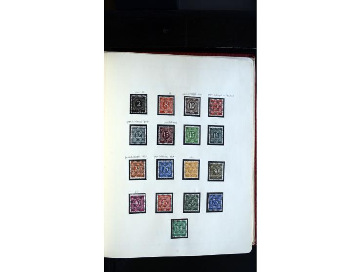 1945/61, ungebrauchte/postfrische und gestempelte Sammlung ab SBZ mit besseren Werten dabei Mi.-Nr. 8y, BIa, Block 1t, Block 